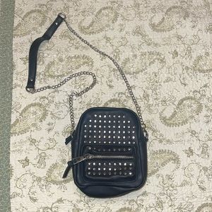 ASOS Silver Studded Crossbody Bag